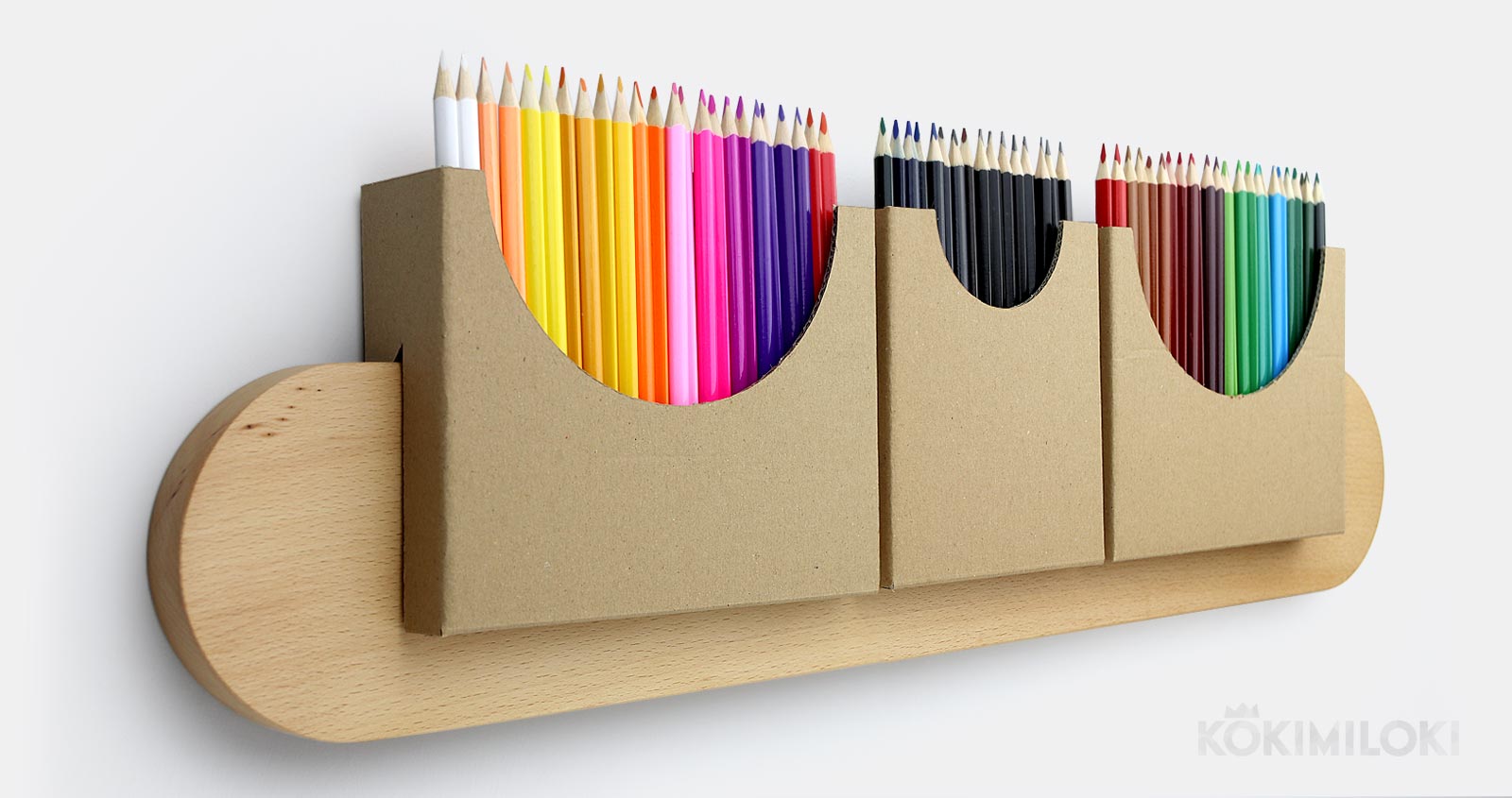 cardboard pencil holder