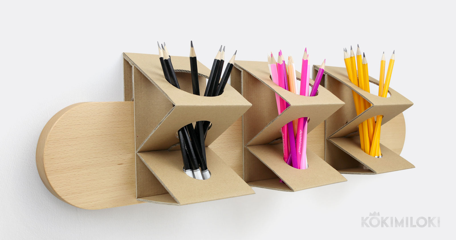 DIY pencil holder for student desks