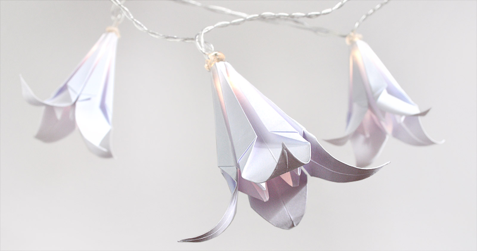 Origami Lily fairy lights