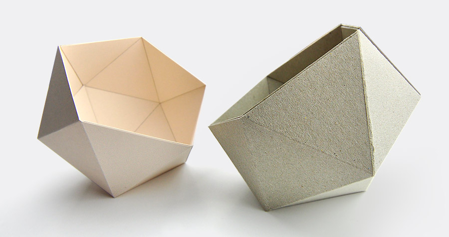 Made of cardboard diamond boxes