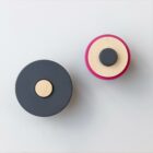 Wooden Wall Hooks for Clothes PINK-BLACK + BLACK