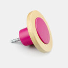 Pink wall hook for girls room – side view and mounting