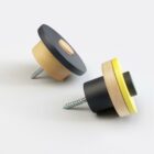 Kids Wall Hooks BLACK + YELLOW