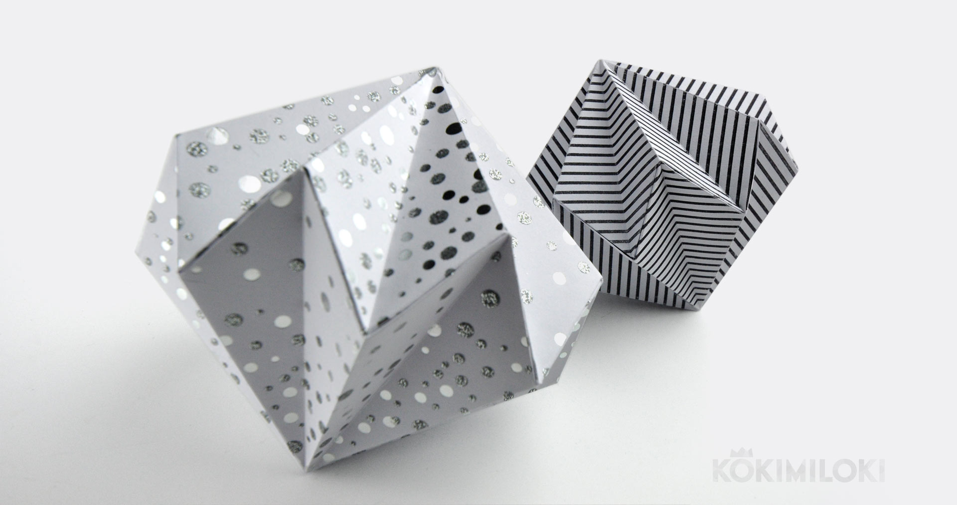 Ozdoby świąteczne z papieru DIY – papierowe diamenty